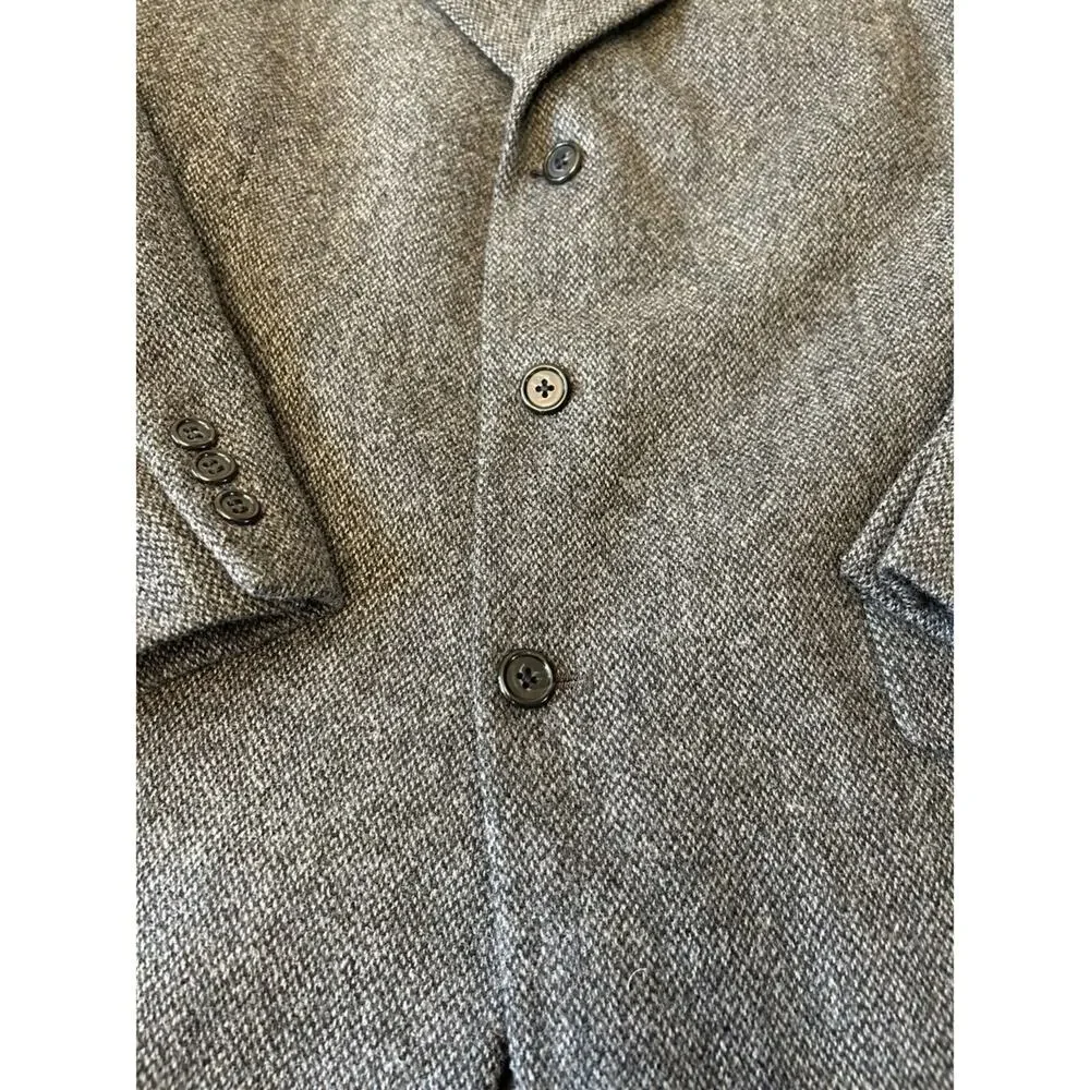 Brooks 346 Mens Wool/Lambs Sport Coat 41R Gray Blazer Jacket Career Preppy VTG
